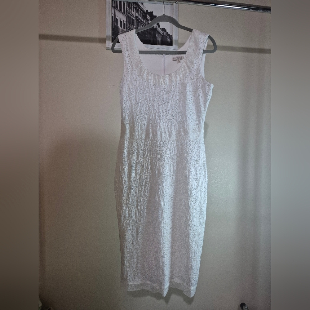 Eva Mendes New York & Company White Lace Dress